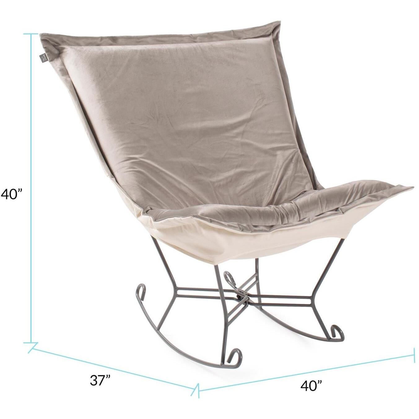 Scroll Puff Ash Rocker Chair, The Bella Collection